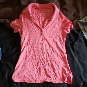 Coral colored polo